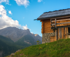 grange perchée dans les nuage image produit famille et cse voyage mercantour orgaya