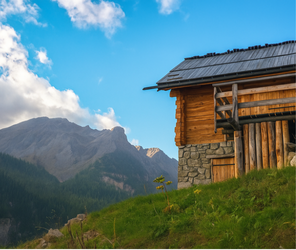 grange perchée dans les nuage image produit famille et cse voyage mercantour orgaya